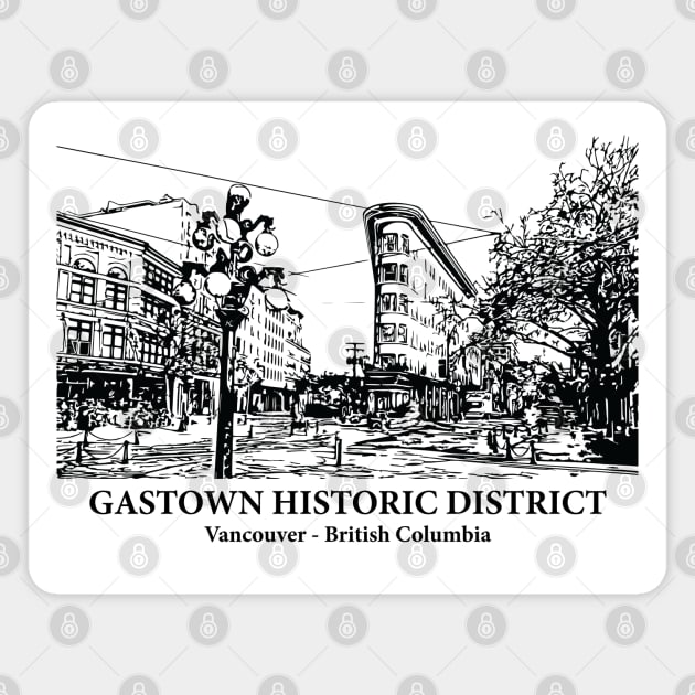 Gastown Historic District - Vancouver BC Magnet by Lakeric